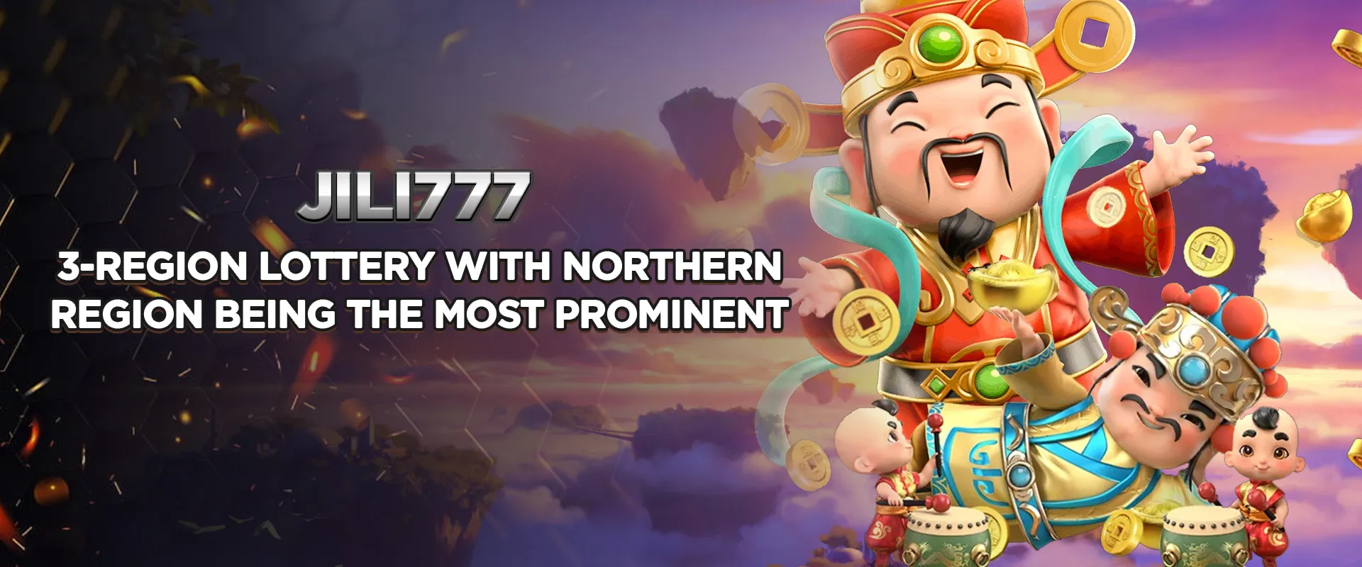 3-region lottery with Northern region being the most prominent