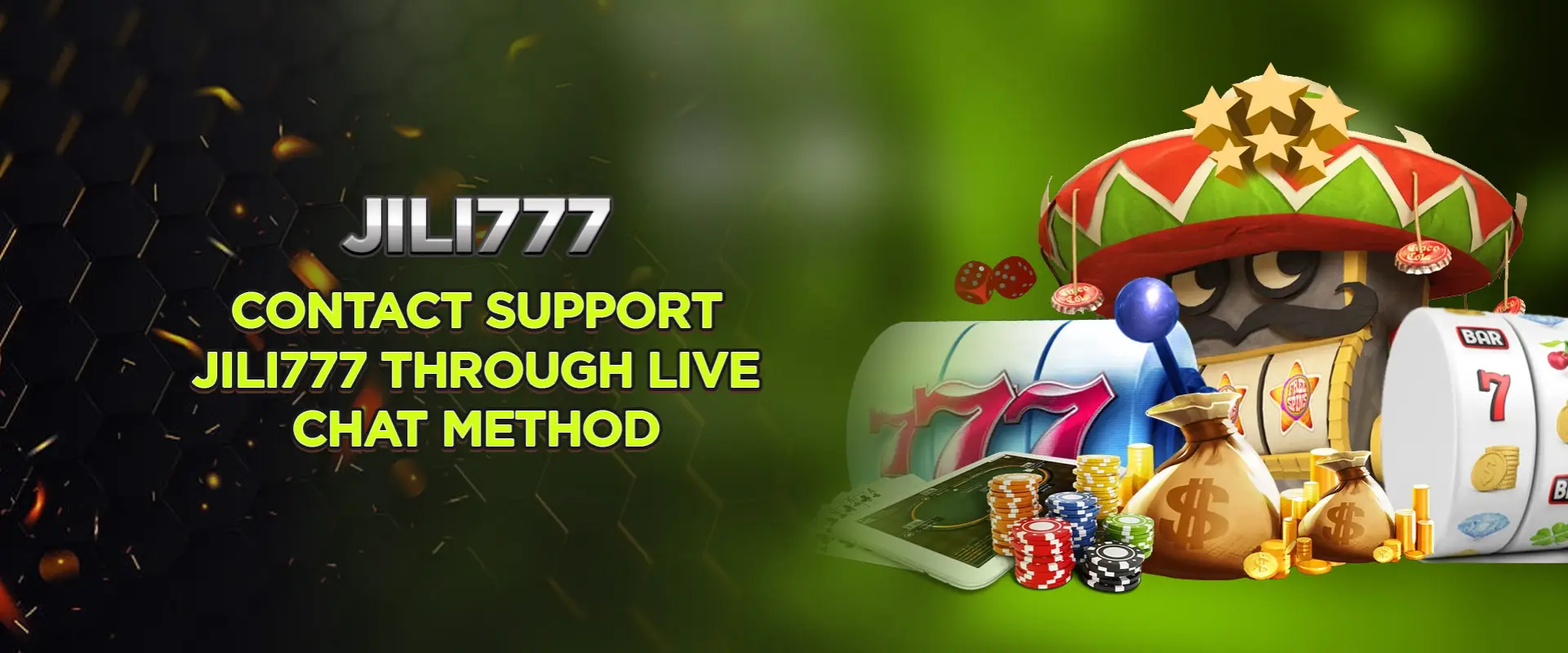 Contact support Jili777 through live chat method