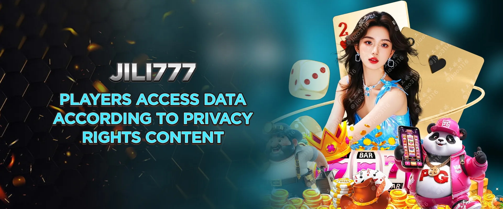 Players access data according to privacy rights content