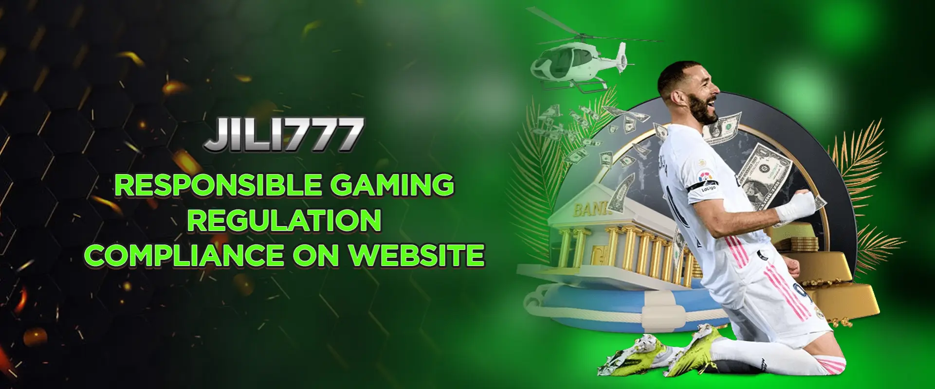 Responsible gaming regulation compliance on website